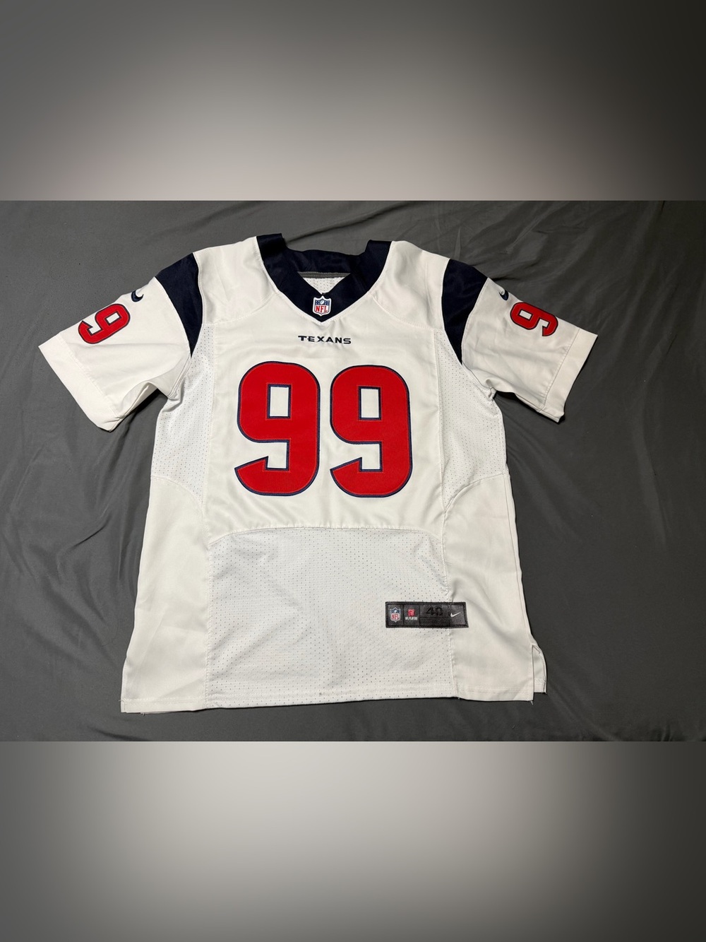 Mens Nike On Field JJ WATT White Jersey Size 40 (M) #99 Houston Texans